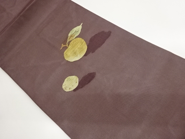 JAPANESE NAGOYA OBI FOR SUMMER / WOVEN APPLE